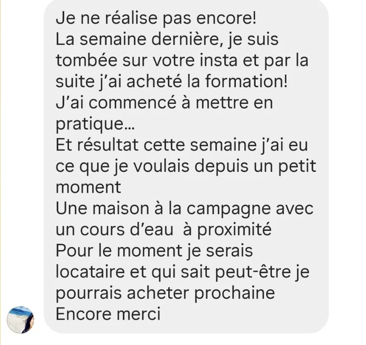 Capture Instagram : cette semaine, elle obtient ce qu'elle voulait depuis longtemps, une maison à la campagne avec un cours d'eau à proximité.